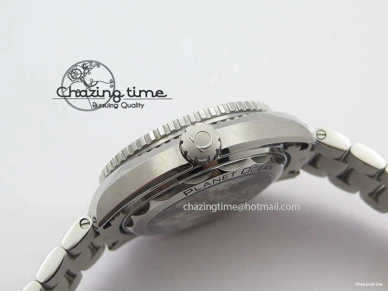 0404 Trendy 2016 Planet Ocean 43.5mm SS V6F Best Edition Black Dial On SS Bracelet A 8210